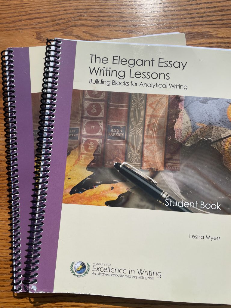 A high school book teaching about writing an essay.